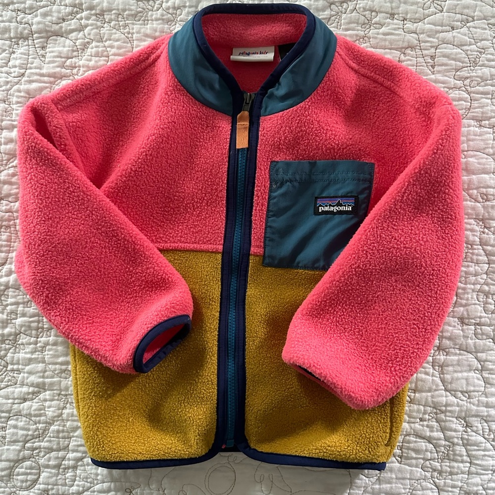 Toddler Patagonia synchilla fleece zip up jacket